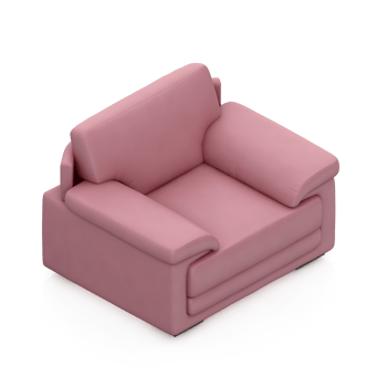 Isometric Armchair Isolated 3D render png