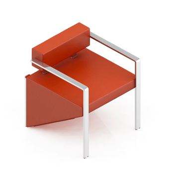 Isometric Armchair Isolated 3D render png
