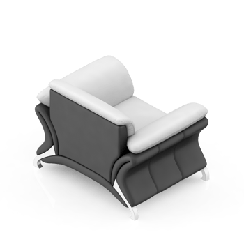 Isometric Armchair Isolated 3D render png
