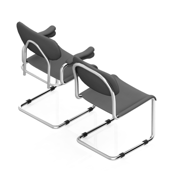Isometric Chair 3D isolated rendering png
