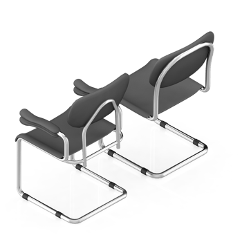 Isometric Chair 3D isolated rendering png