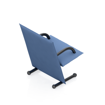 Isometric Chair 3D isolated rendering png