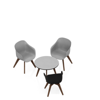 Isometric Chair 3D isolated rendering png