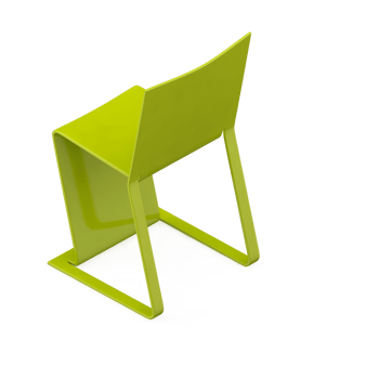 Isometric Chair 3D isolated rendering png