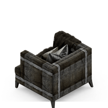 Isometric Chair 3D isolated rendering png