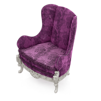 Isometric Chair 3D isolated rendering png