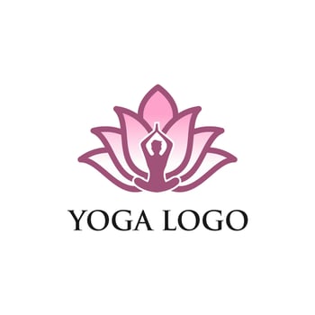 Yoga Logo design Vector Template