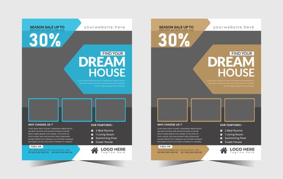 Home Sale Flyer Template vector