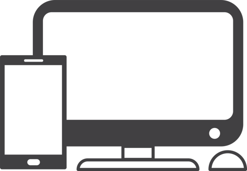 laptop and synchronization illustration in minimal style png