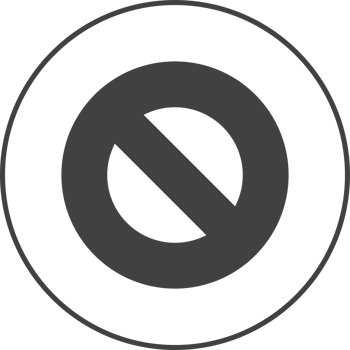 prohibition sign illustration in minimal style png