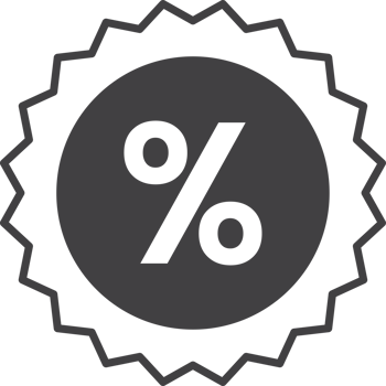 round price tag illustration in minimal style png