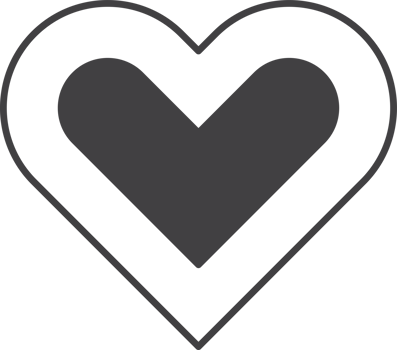 heart illustration in minimal style png