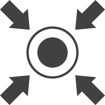 target and arrow illustration in minimal style png