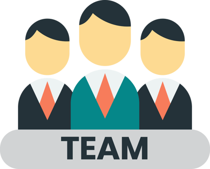 company and team illustration in minimal style png