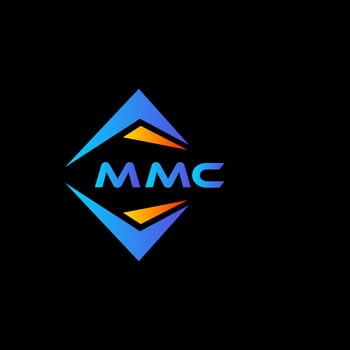 MMC abstract technology logo design on Black background. MMC creative initials letter logo concept. vector