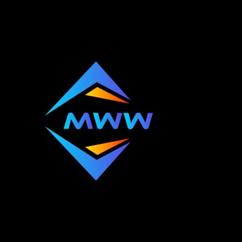 MWW abstract technology logo design on Black background. MWW creative initials letter logo concept. vector