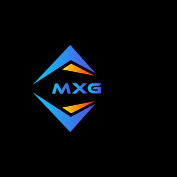 MXG abstract technology logo design on Black background. MXG creative initials letter logo concept. vector