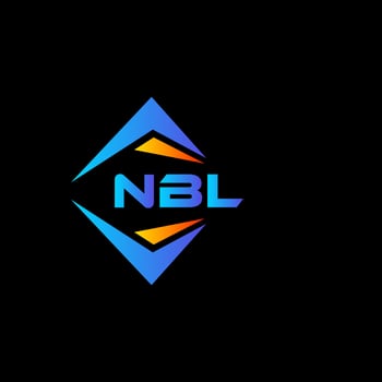 NBK abstract technology logo design on Black background. NBK creative initials letter logo concept. vector