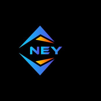 NEY abstract technology logo design on Black background. NEY creative initials letter logo concept. vector
