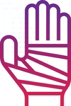 bandage healthcare medical - gradient icon vector
