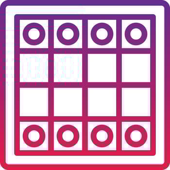 board game playing chess - gradient icon vector