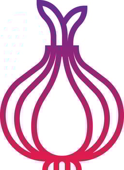 onion farm vegetable - gradient icon vector