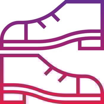 shoes fashion - gradient icon vector