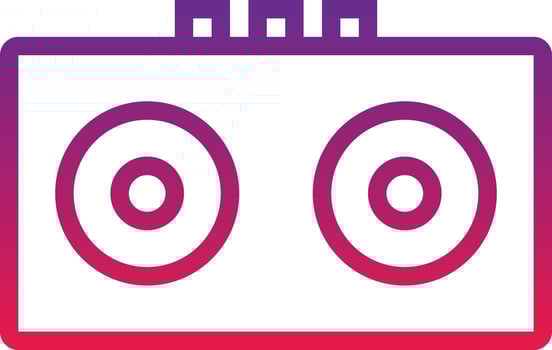 speaker sound wifi - gradient icon vector