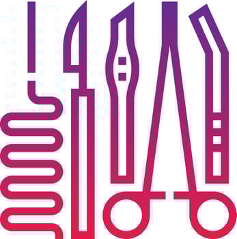 surgical healthcare medical - gradient icon vector