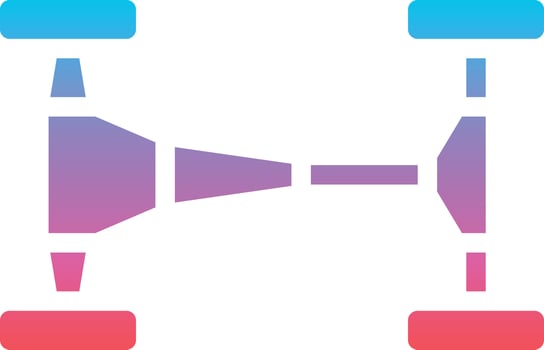 chassis part racing fix - gradient solid icon vector