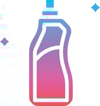 detergent laundry cleaning - gradient solid icon vector