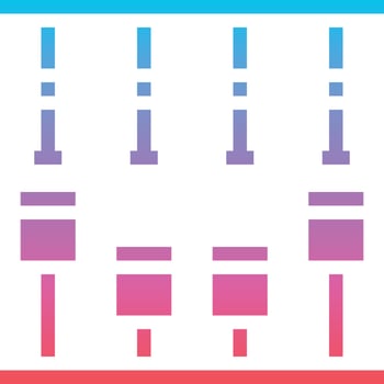 engine start part - gradient solid icon vector