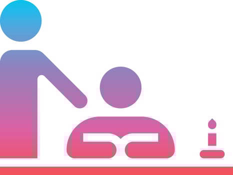 massage spa relax - gradient solid icon vector