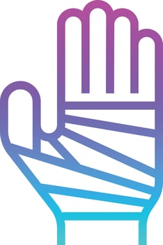 bandage healthcare medical - gradient icon vector