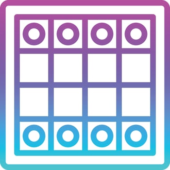 board game playing chess - gradient icon vector