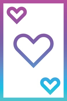 card circus show - gradient icon vector