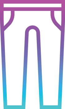 pants fashion shopping - gradient icon vector