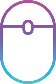 mouse computer bluetooth click - gradient icon vector