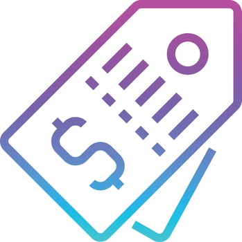 price tag price shopping - gradient icon vector