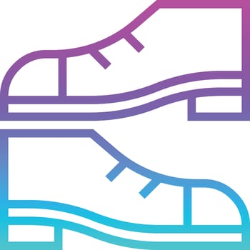 shoes fashion - gradient icon vector