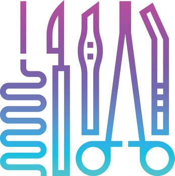 surgical healthcare medical - gradient icon vector