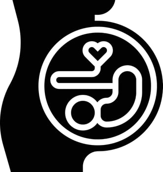 pregnant healthcare medical - solid icon vector