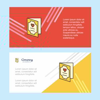 Valentines day card abstract corporate business banner template horizontal advertising business banner vector
