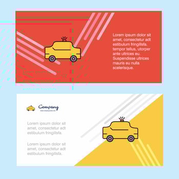 Taxi abstract corporate business banner template horizontal advertising business banner vector
