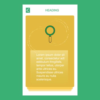 Search mobile vertical banner design design Vector