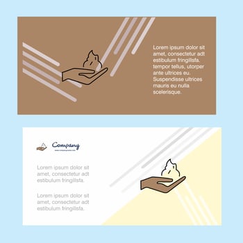 Shaving foam abstract corporate business banner template horizontal advertising business banner vector