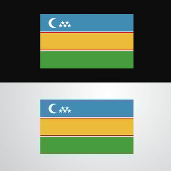 Karakalpakstan Flag banner design vector