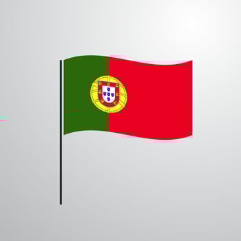 Portugal waving Flag vector