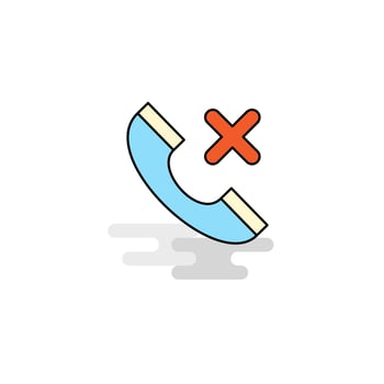 Flat Medical call Icon Vector