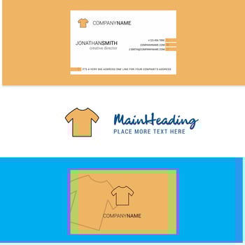 Beautiful Shirt Logo and business card vertical Design Vector